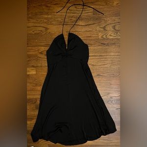 Banana Republic. NWT. Black Halter Slip Dress.
